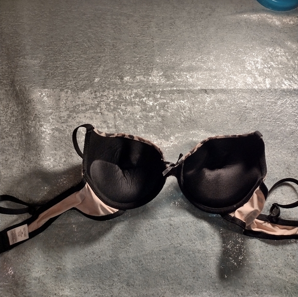 Leopard print bow padded bra - Picture 2 of 3